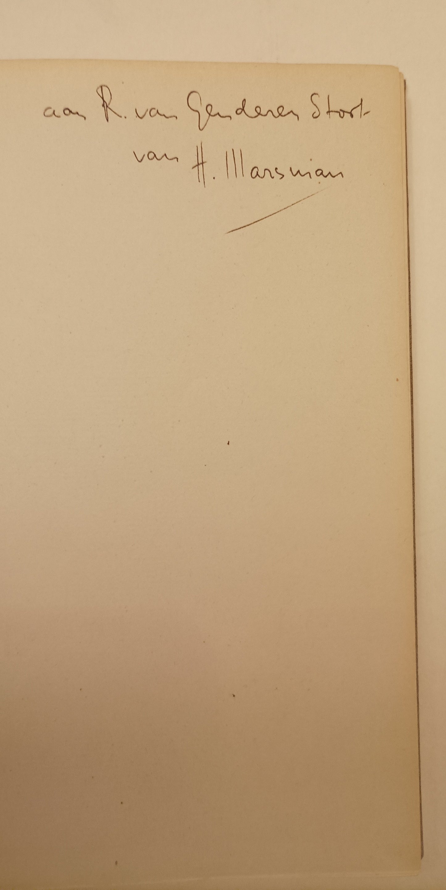 [Gesigneerd] H. Marsman. De lamp van Diogenes.