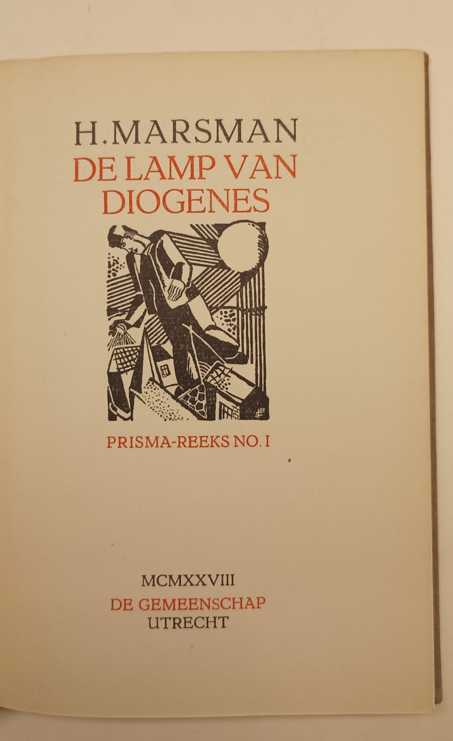 [Gesigneerd] H. Marsman. De lamp van Diogenes.