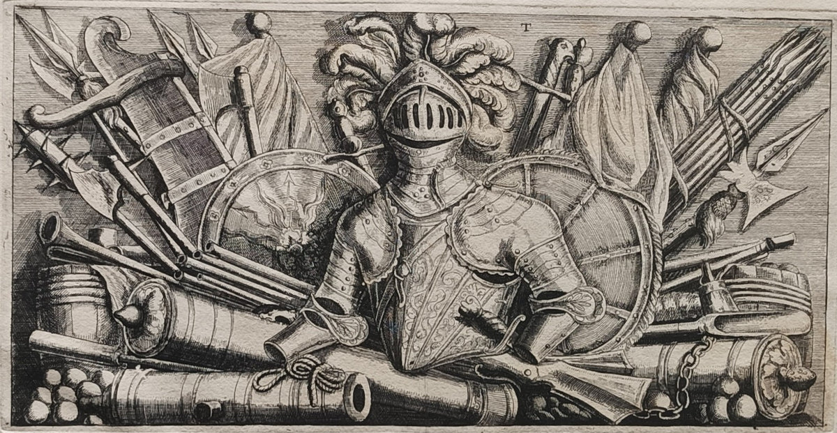 Hubert Quellinus (1619-1687) after Artur Quellinus (1609-1668) (Detail of) the Statue of Mars at Amsterdam Royal Palace.
