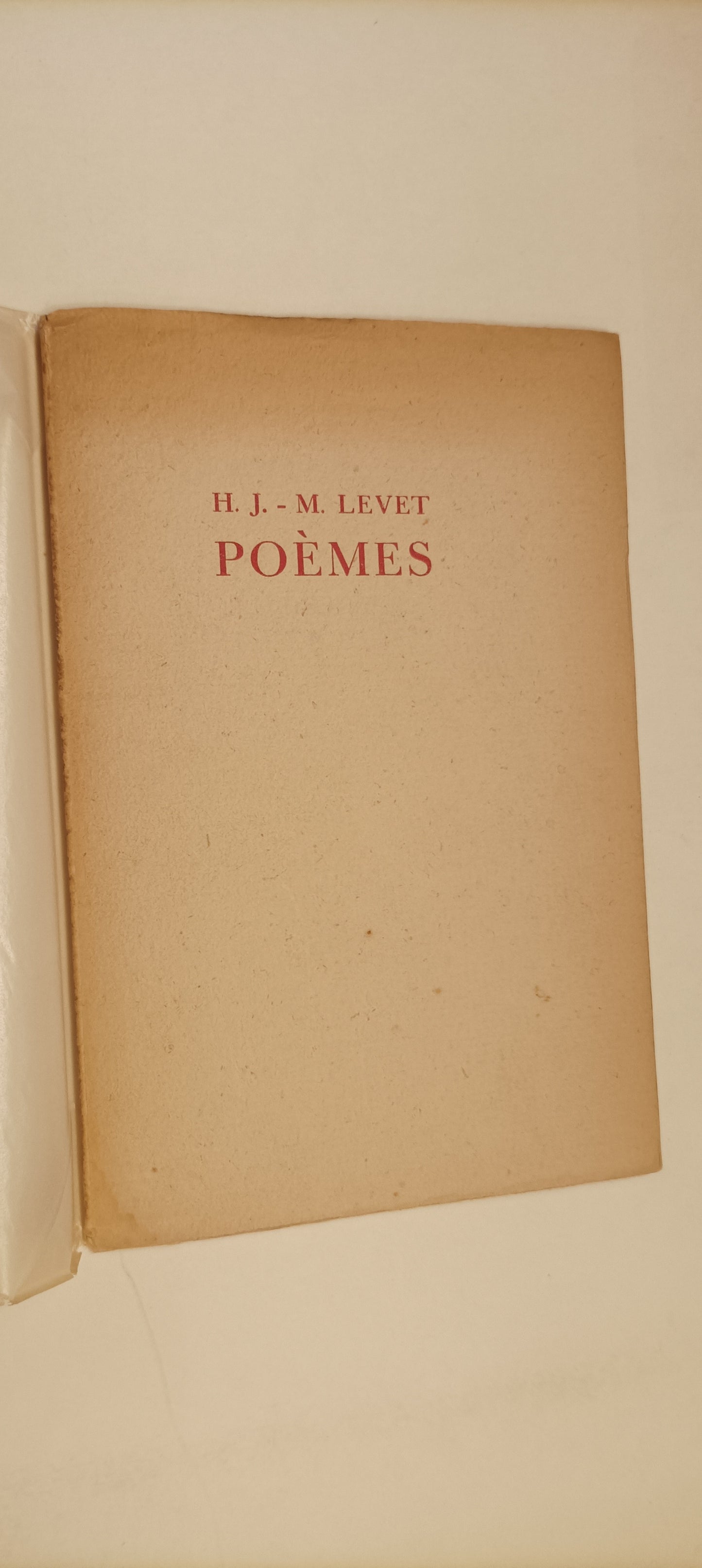 [Manuscript] Henry J.-M. Levet. Poèmes.