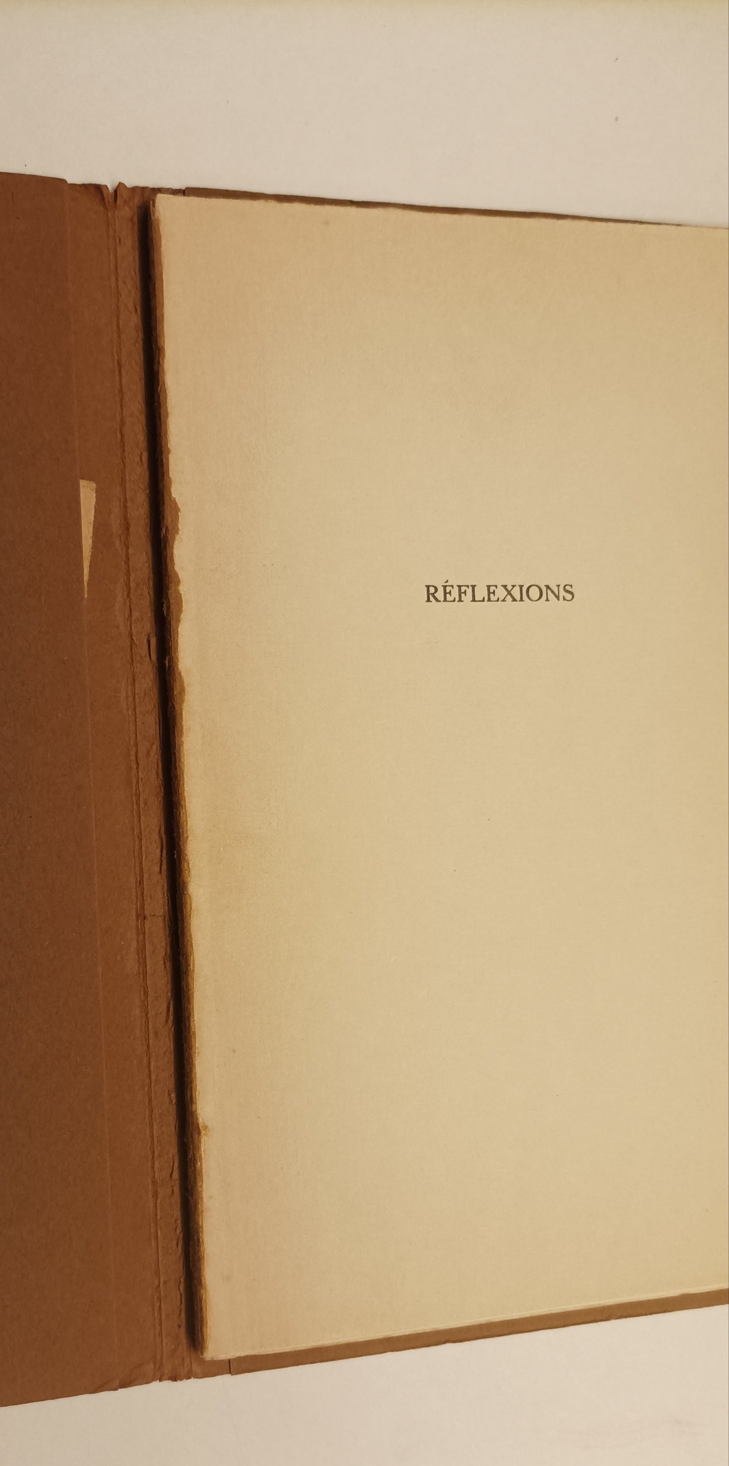Frédéric Paulhan. Réflexions.