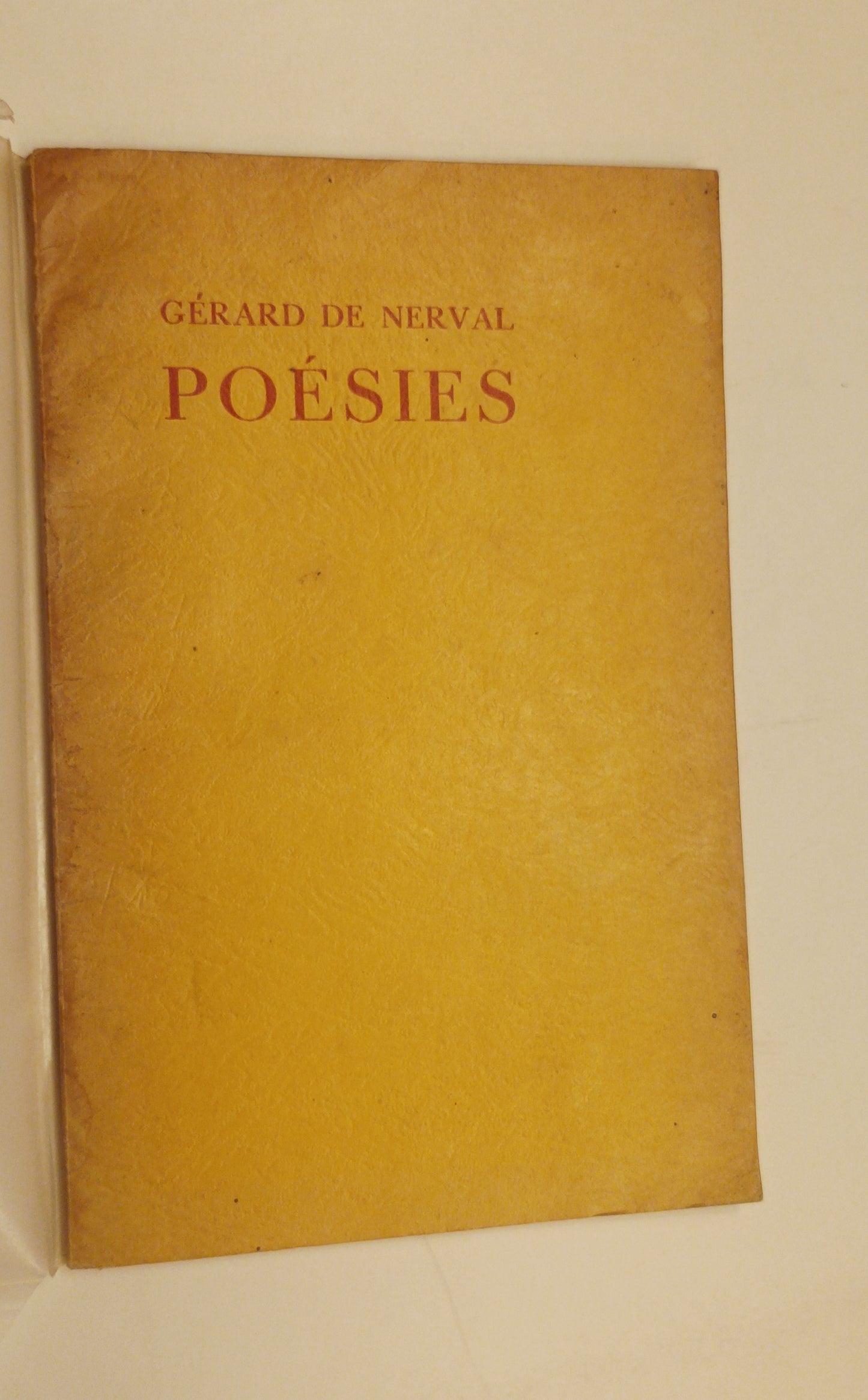 [Gesigneerd] Gérard de Nerval. Poésies.