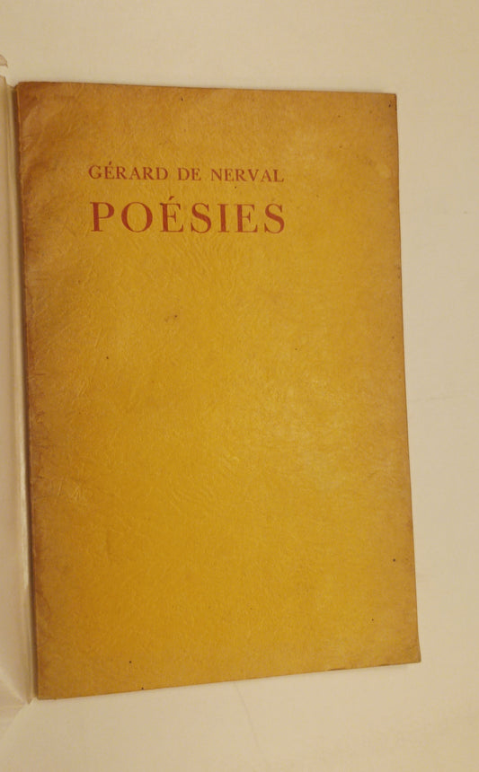[Gesigneerd] Gérard de Nerval. Poésies.