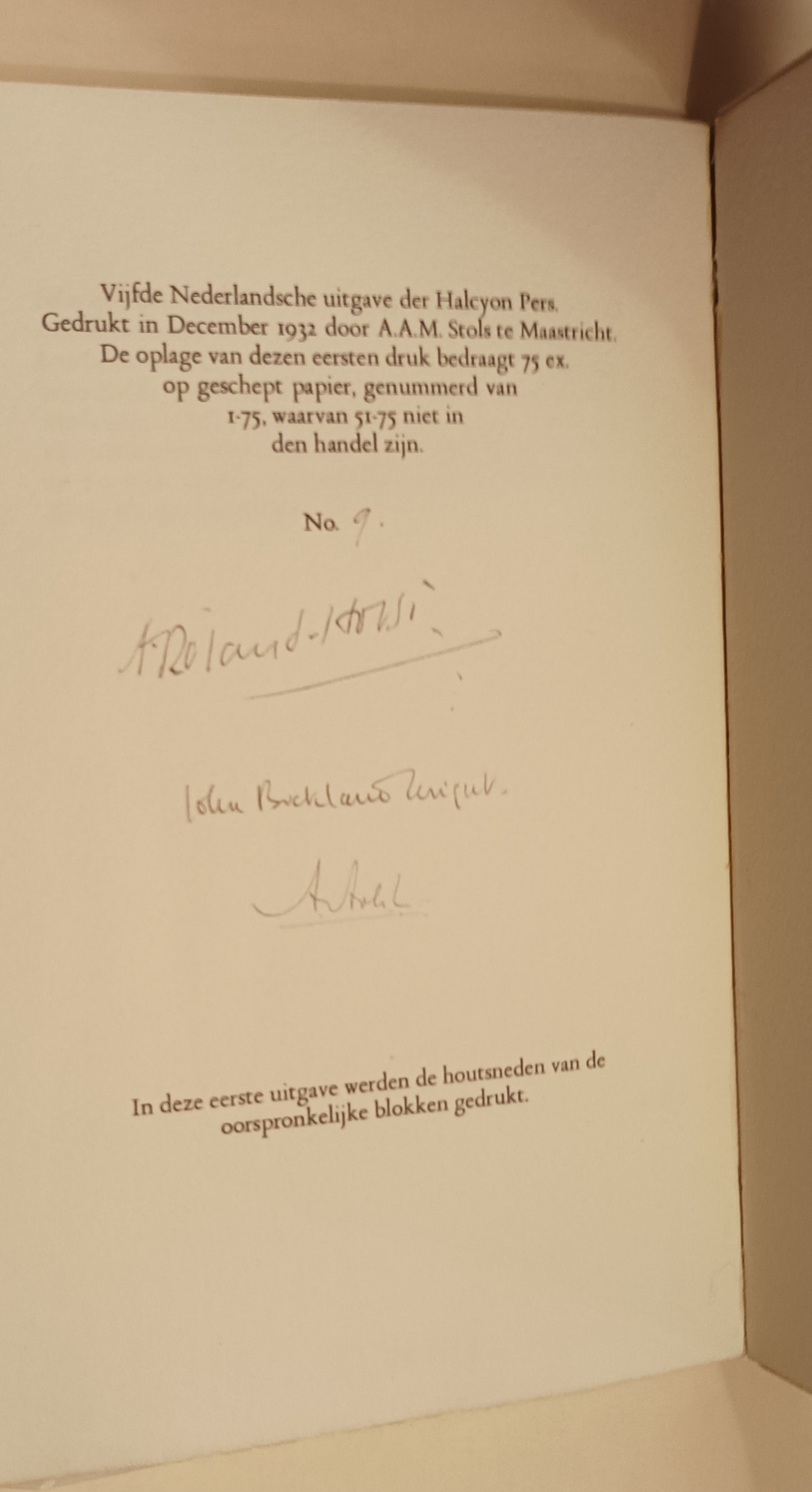 [Buckland Wright] A. Roland Holst. Tusschen vuur en maan.
