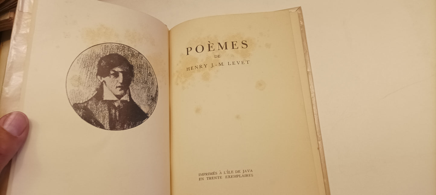 [Manuscript] Henry J.-M. Levet. Poèmes.