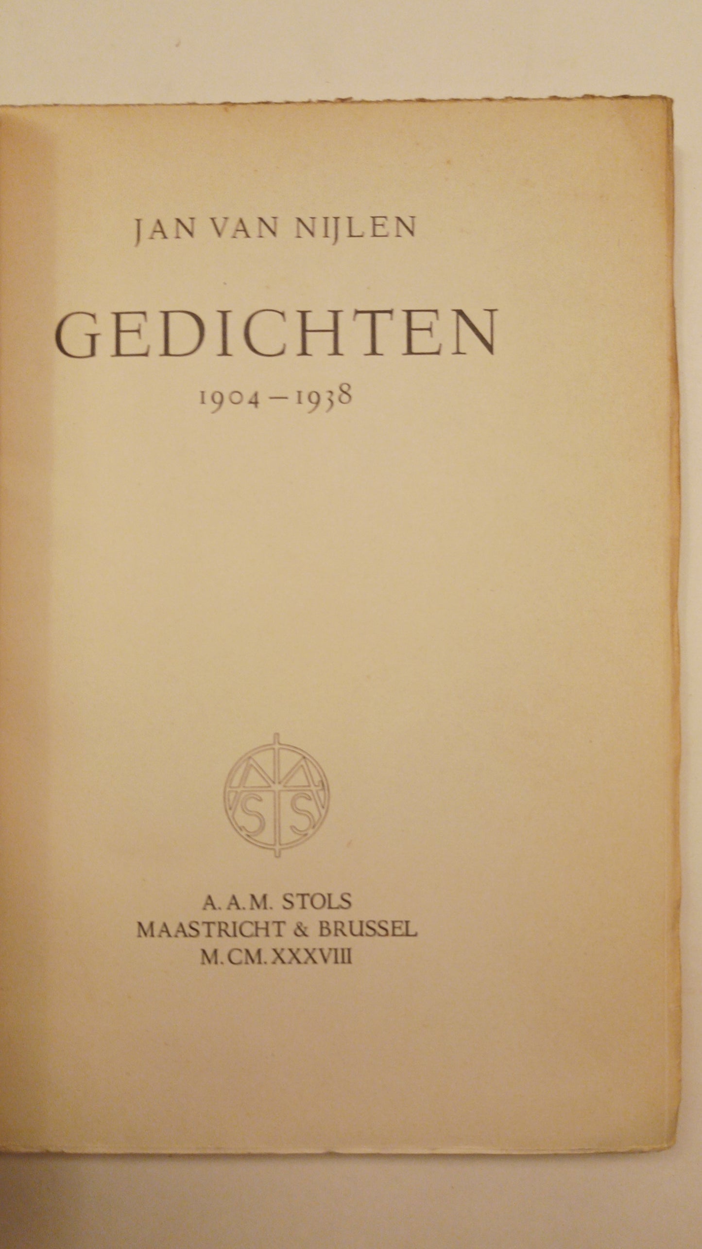 [Gesigneerd] Jan van Nijlen. Gedichten 1906-1938.