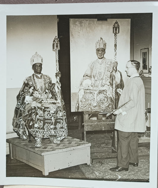 [Black History] Aleke’s Last Sitting. John A.A. Berrie painting his Portrait.