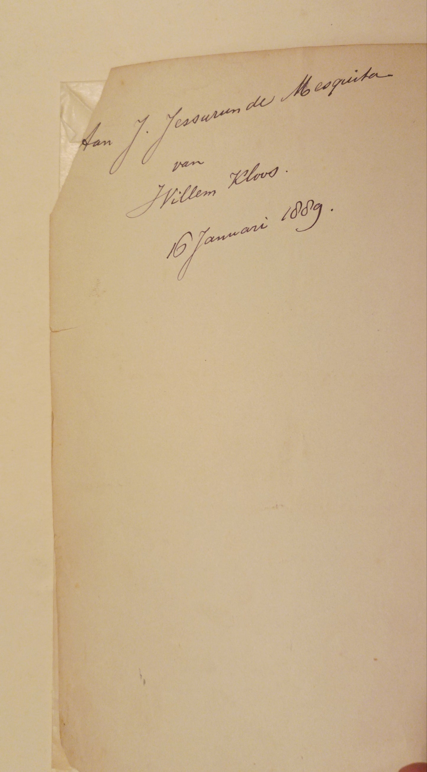 [Gesigneerd. Fotografie. Jessurun de Mesquita] Willem Kloos. [12] Verzen + Literaire kroniek [over Hélène Swarth].