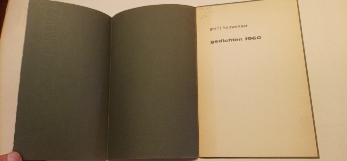 [Gesigneerd] Gerrit Kouwenaar. Gedichten 1960.