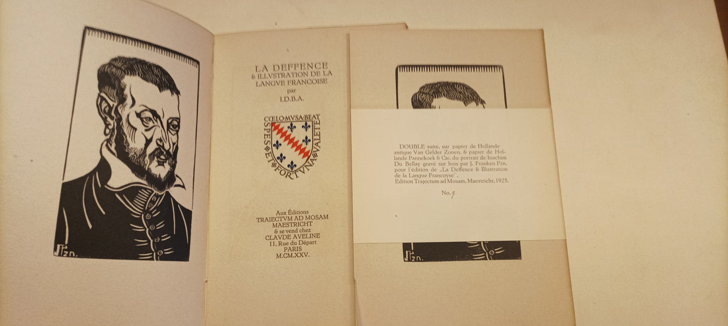 Joachim du Bellay. La deffence & illustration de la langue francoise