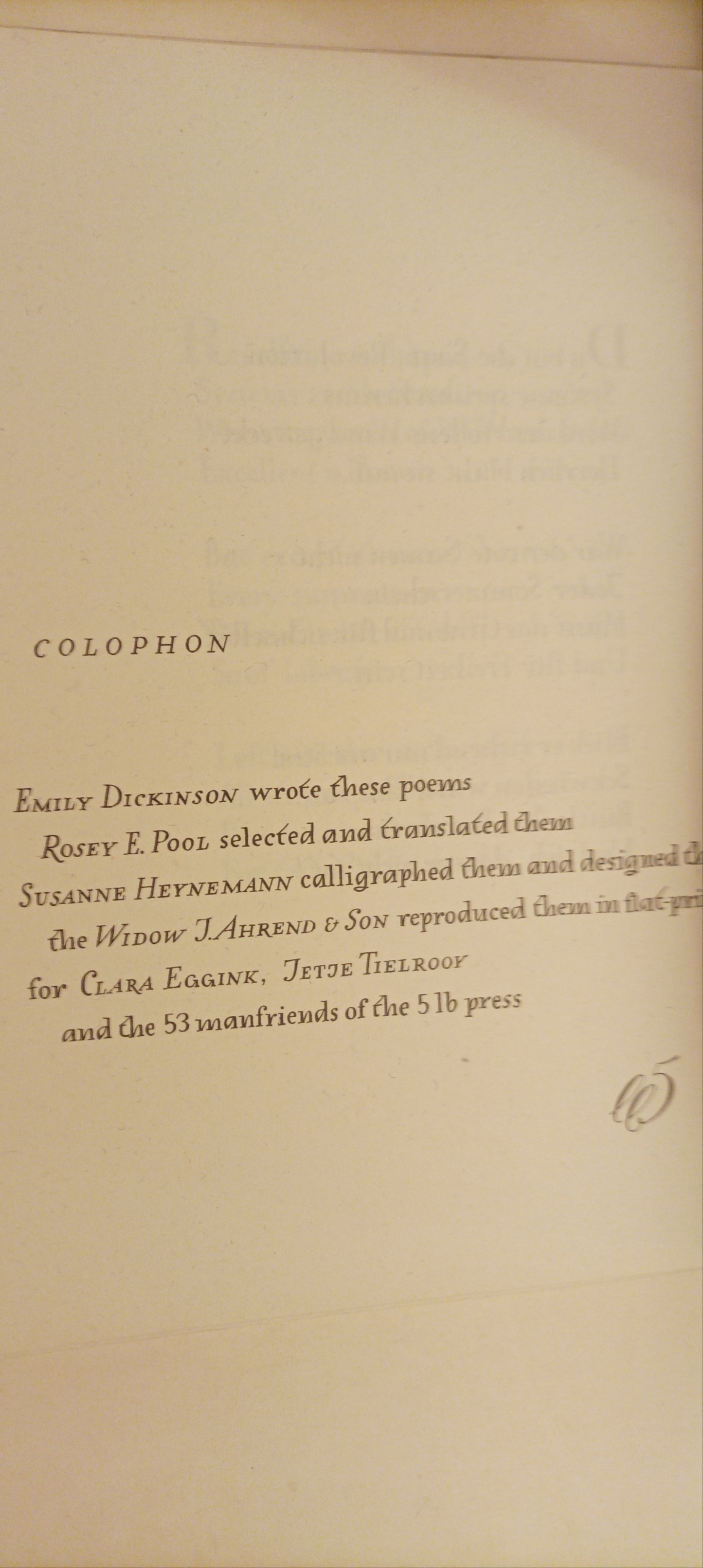 Emily Dickinson. Ten Poems.