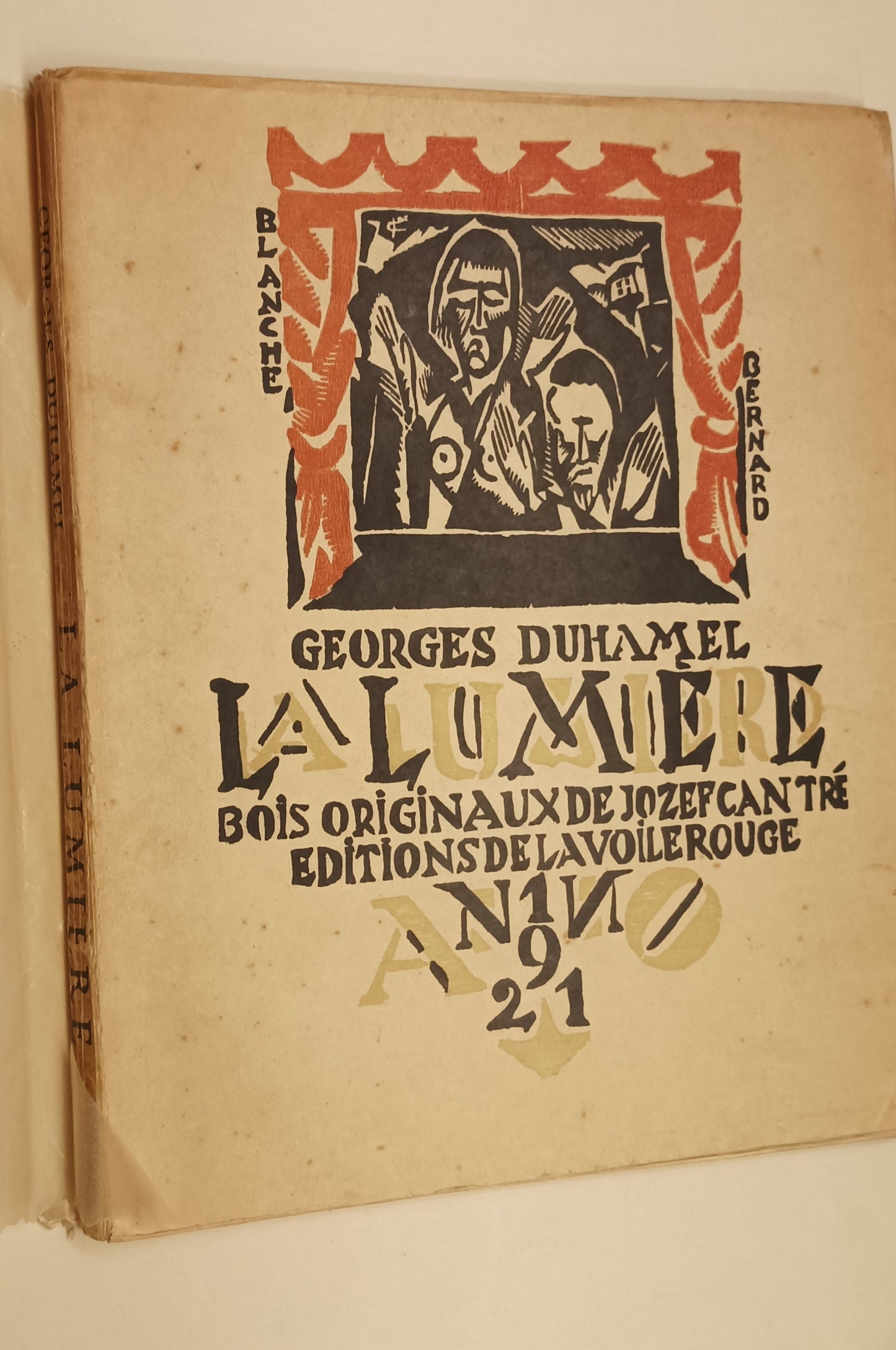 [Cantré] Georges Duhamel. La Lumière. Pièce en quatre actes, avec une préface inédite. Bois originaux de Jozef Cantré.