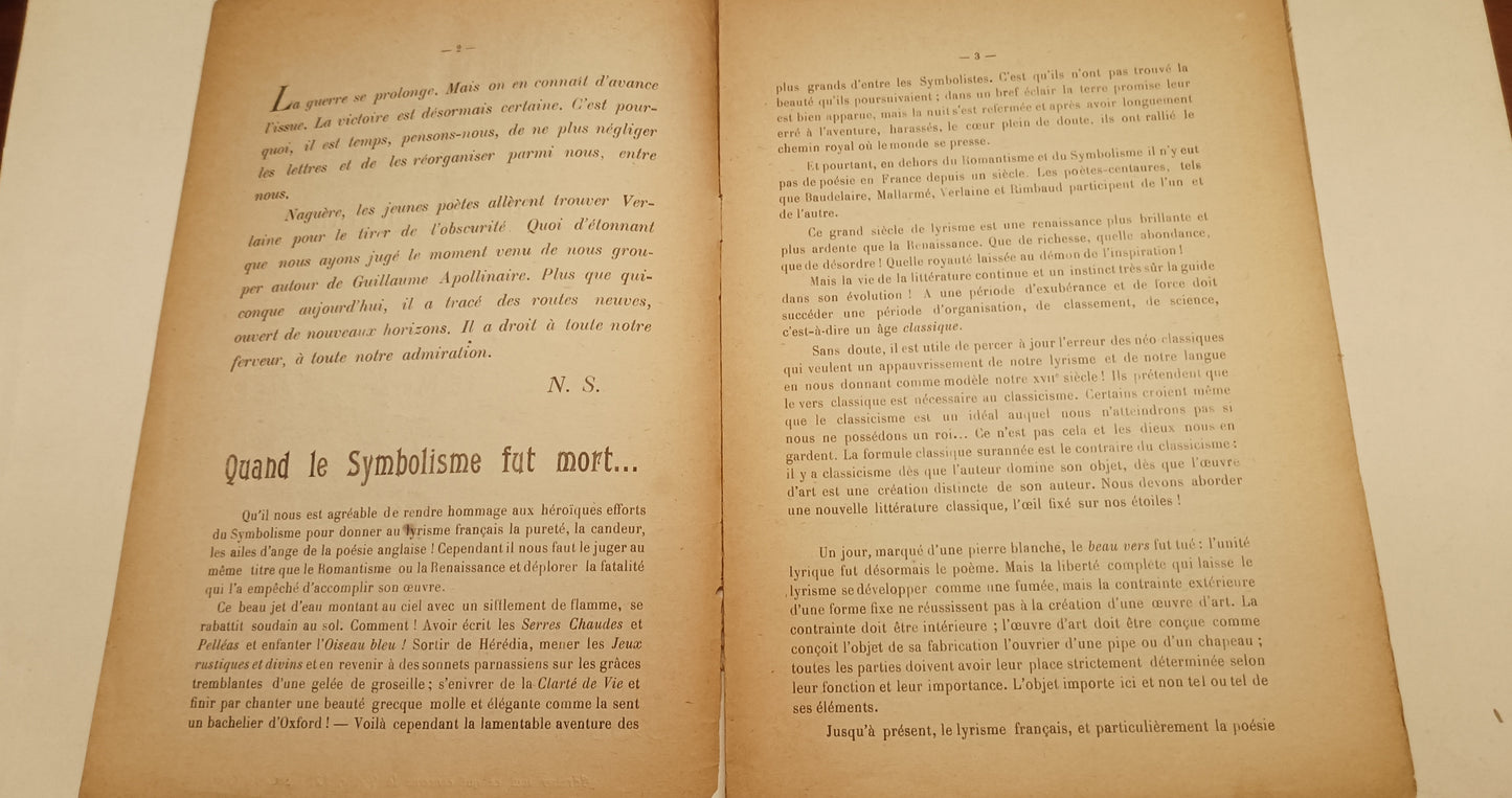 [Cubism. Dada] Pierre Reverdy (ed.). Nord – Sud. Revue Littéraire.