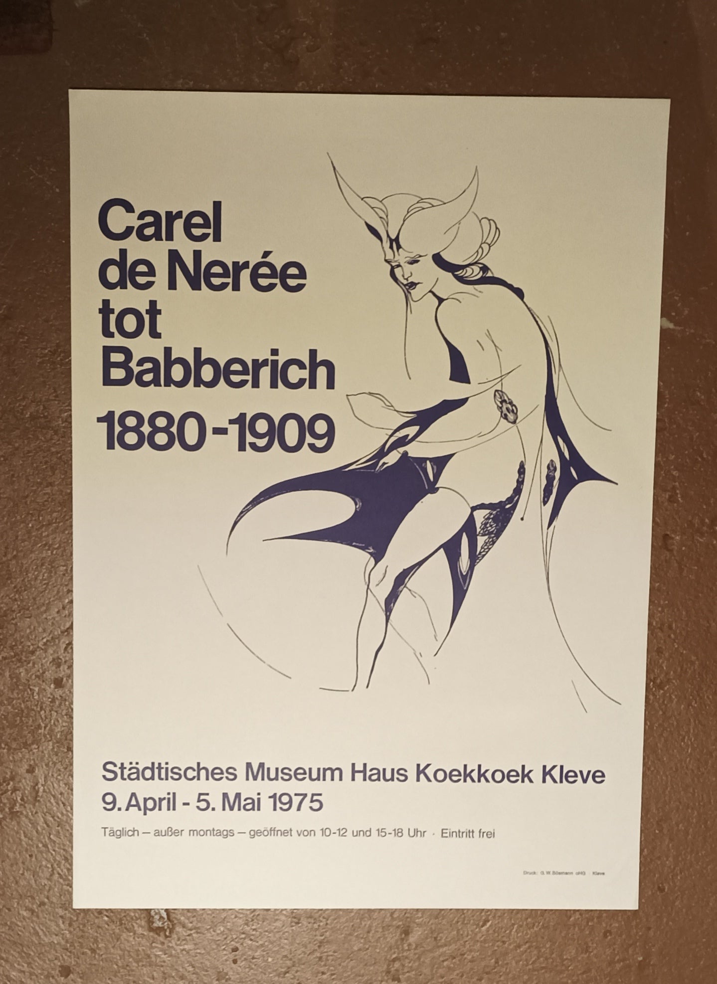 Carel de Nerée tot Babberich. Kleve, Haus Koekoek, 1975